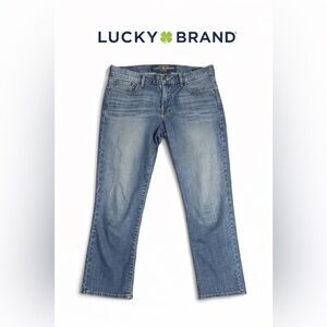 Lucky Brand Sweet āN Crop Jeans Size 4/27 Medium Wash Cropped Stretch Denim EUC